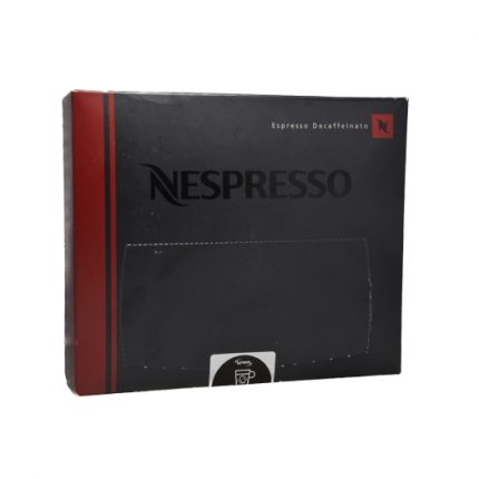Nespresso Professional Decaffeinato The aroma of decaf espresso is vibrant. The strength of the grilled scent, both in coffee and its thick crema, can compel one. This coffee can detect a delicate blend of cocoa and potent roasted cereal flavours.